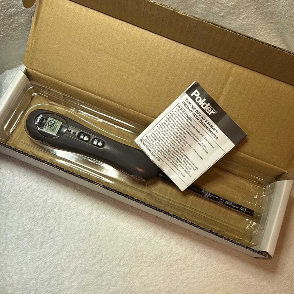 Polder THM-380 BBQ Safe Serve  - Instant Read Thermometer (cooking, grilling)